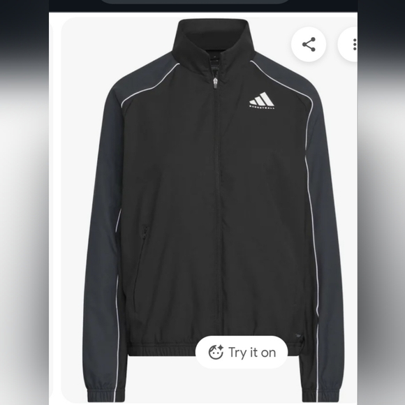 Black Adidas Zip Up - Picture 2 of 4